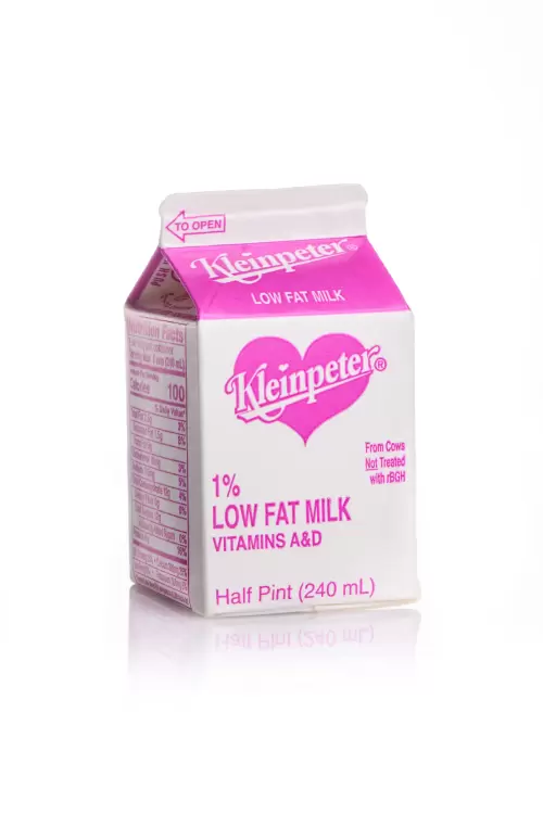 Half Pint Carton - 1% Low Fat Milk