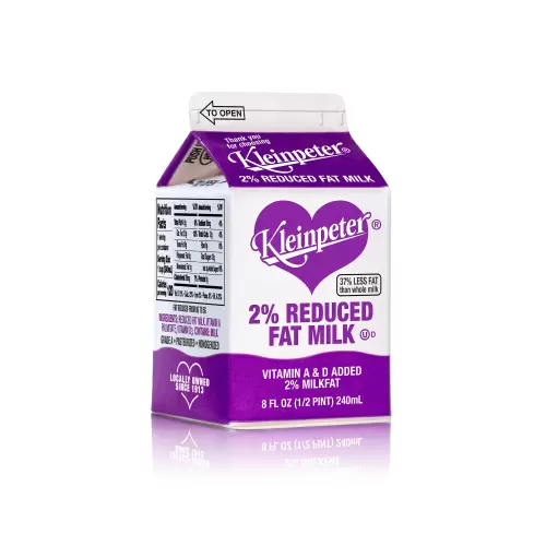 Half Pint Carton - 2% Reduced Fat Milk