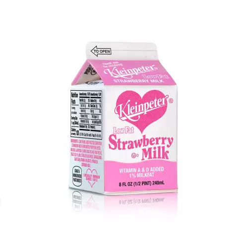 Half Pint Carton - Low Fat Strawberry Milk