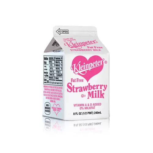 Half Pint Carton - Fat Free Strawberry Milk