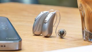 A Close View of Phonak Hearing Aids at Clinic in Florida