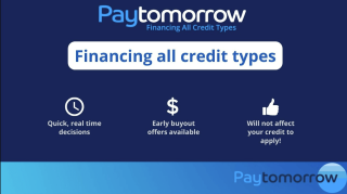 PayTomorrow provides financing of all credit types