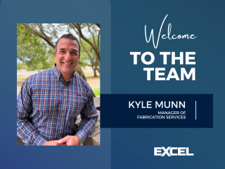 Kyle Munn, EXCEL's Manager of Fabrication Services