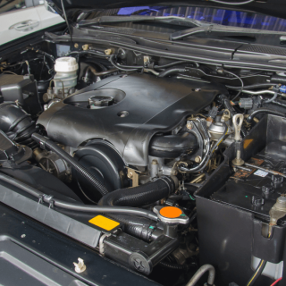 close up of a remanufactured engine in baton rouge