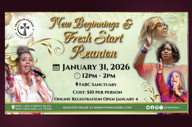 New Beginnings & Fresh Start Reunion 2026