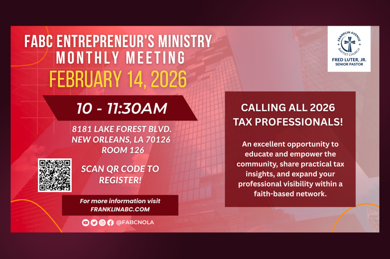 Entrepreneurs Ministry Monthly Meeting