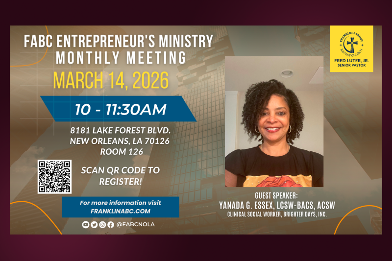 Entrepreneurs Ministry Monthly Meeting