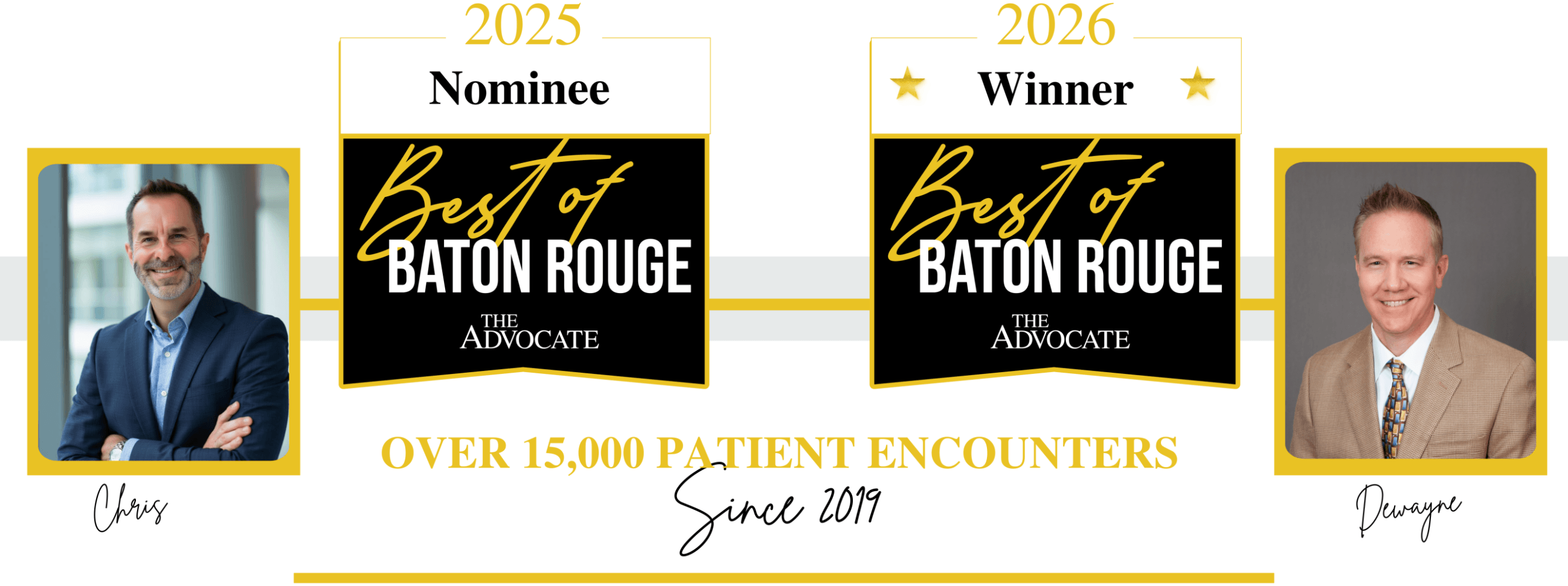 2025 and 2026 Nominated for Best of Baton Rouge - The Advocate