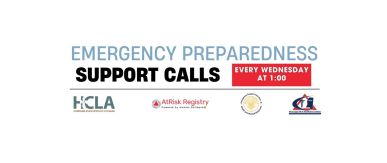 Weekly Emergency Preparedness Support Calls