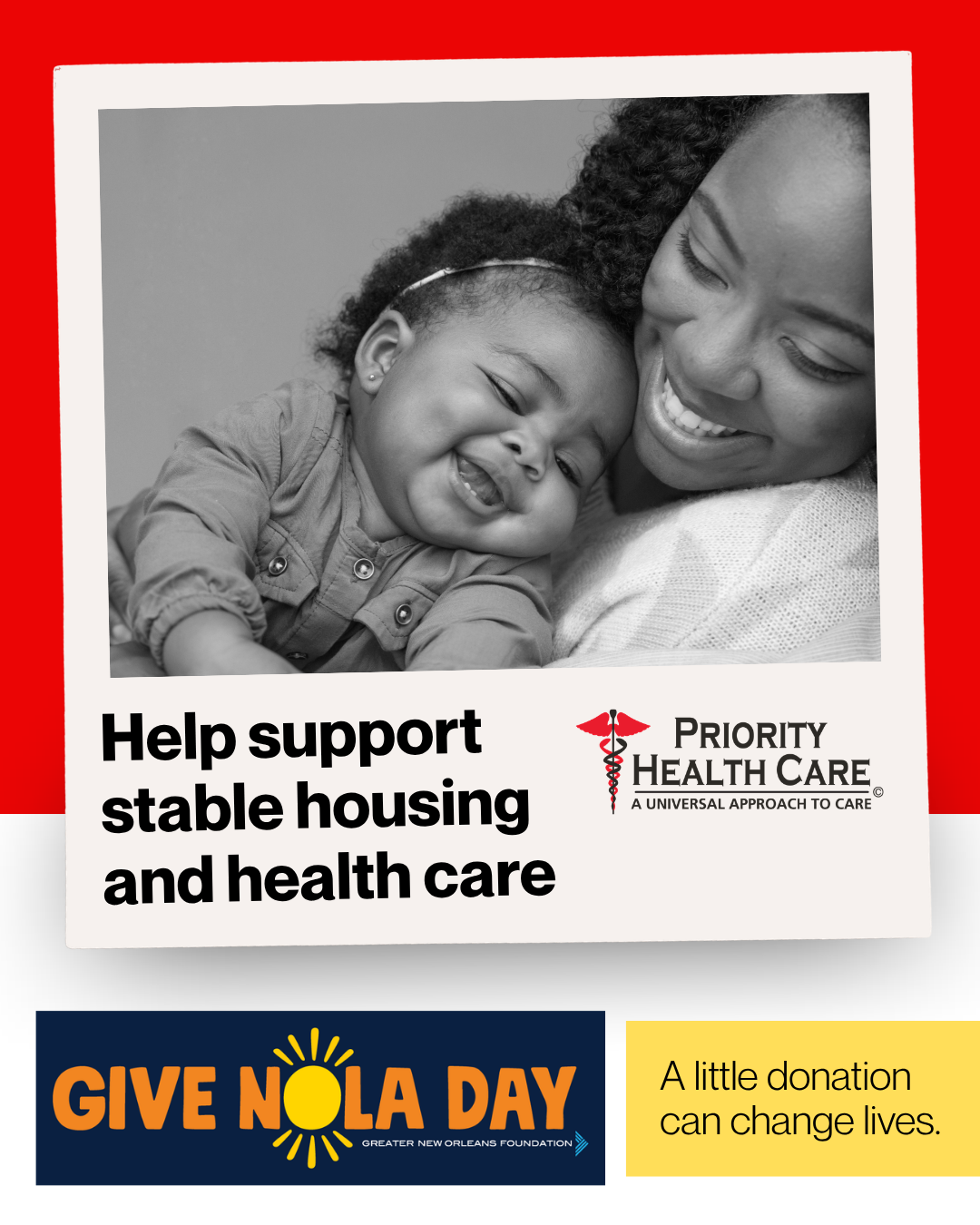 Give NOLA Day - Priority Health Care | For All Your Health Care Needs