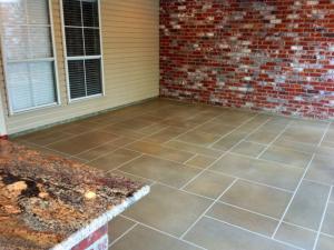 Random Tile Patio