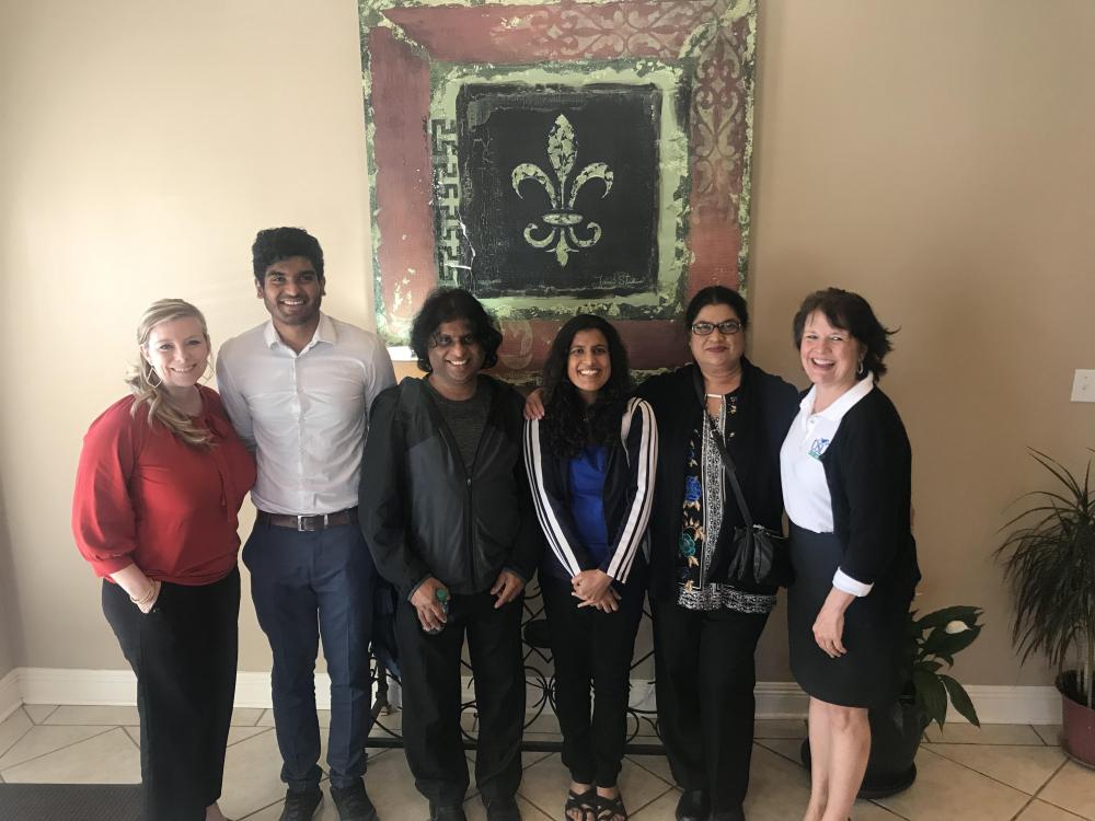 The Chamupathi Family in Cedar Bend