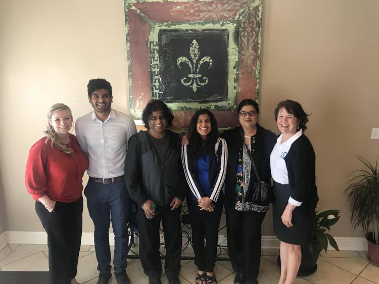 The Chamupathi Family in Cedar Bend