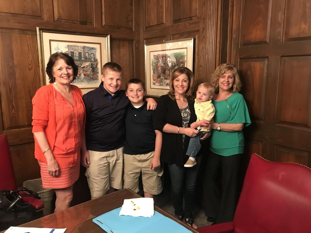 The Arceneaux Family in Bent Tree