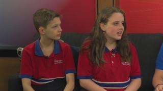 It's a water extravaganza at the Harmony Science Academy