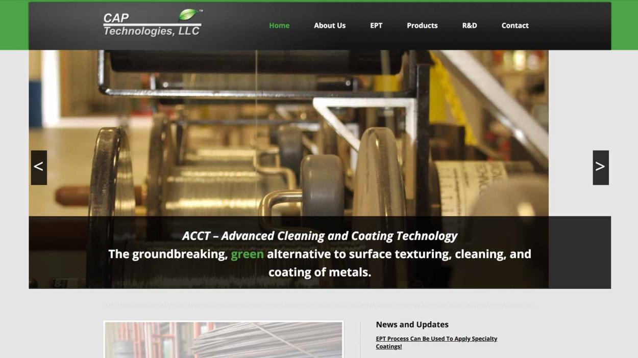 CAP Technologies - Website - Before