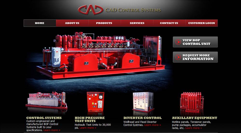 CAD Control Systems - Website - Before