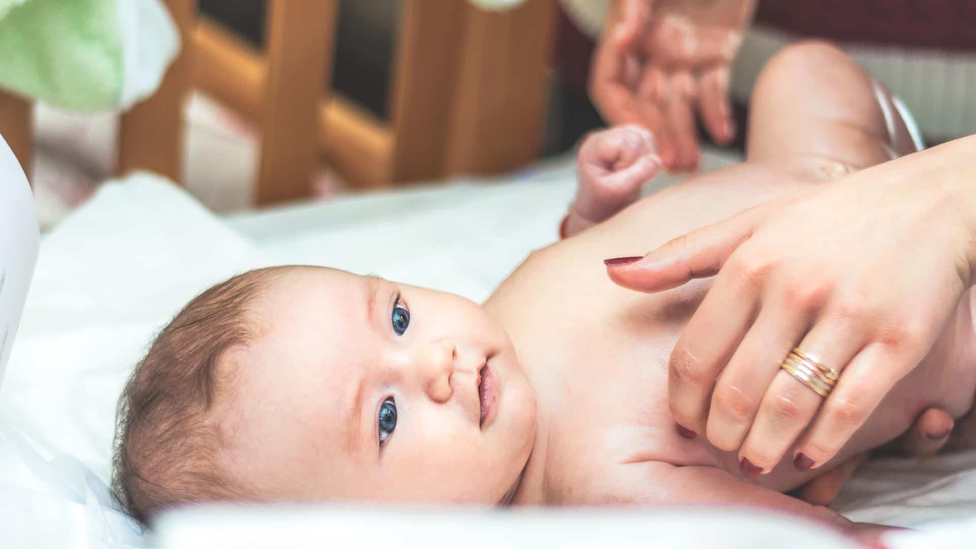 baby in a crib