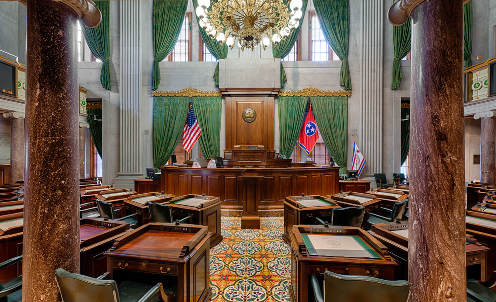 inside the Tennessee Senate chamber