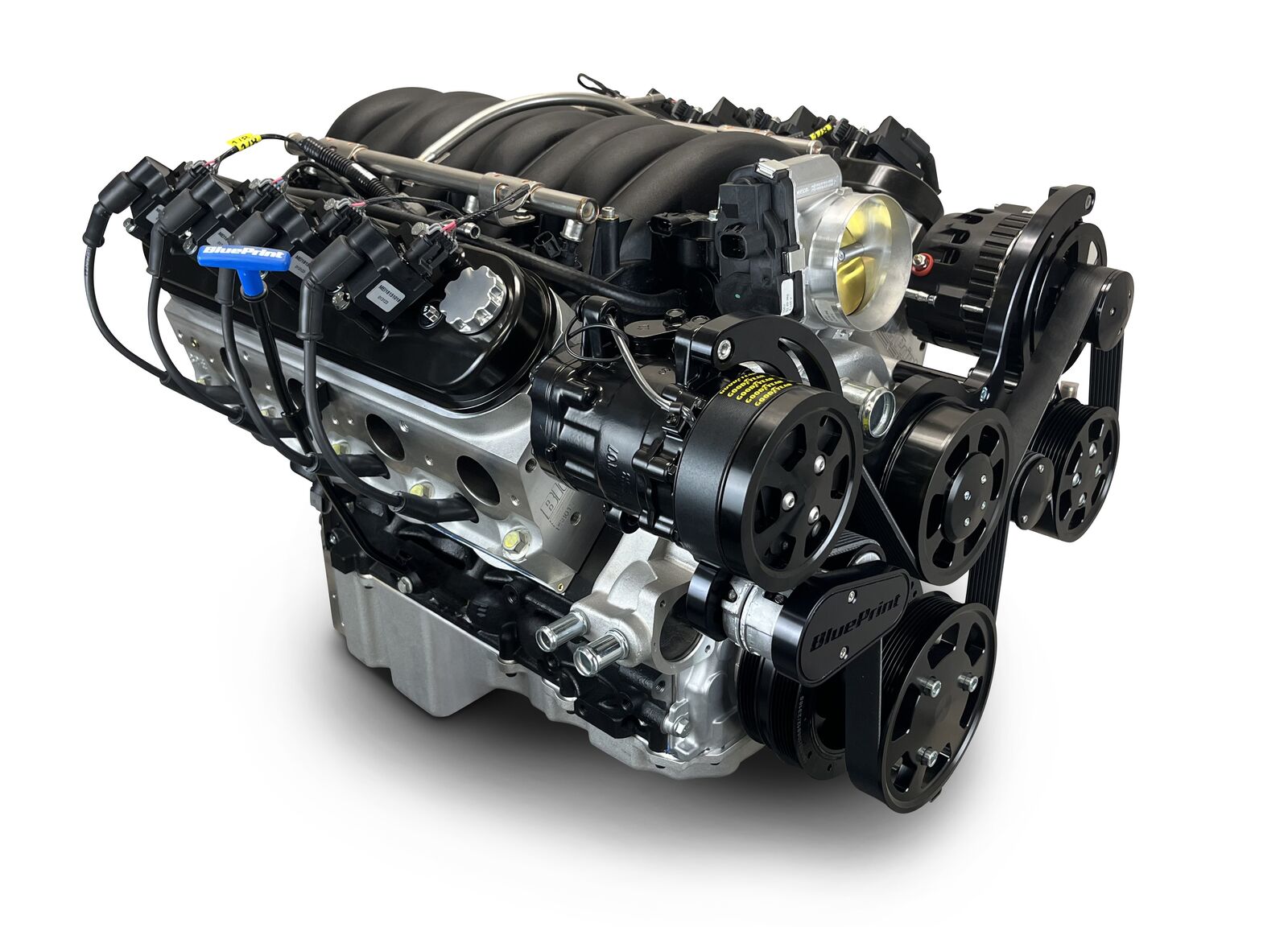 New BluePrint GM LS 427 c.i. Proseries Dressed Crate Engine with EFI - PSLS4273CTFKB