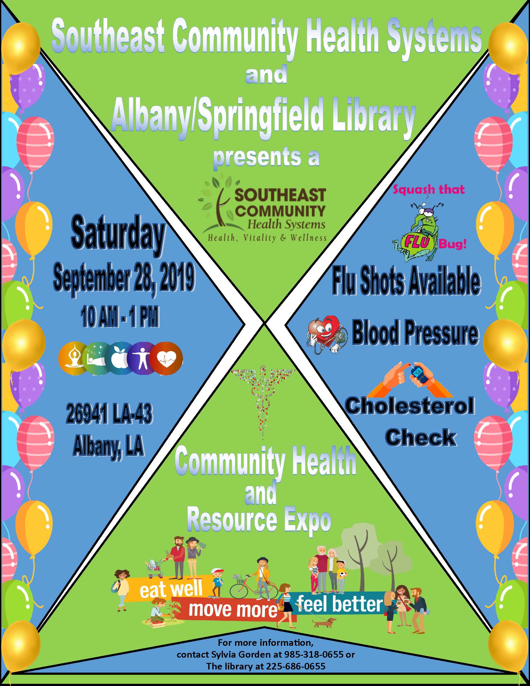SCHS-Albany Springfield Library Health Expo.