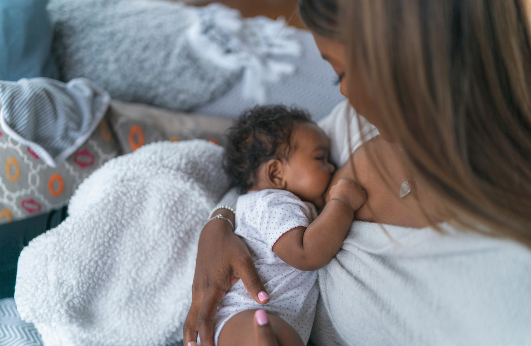 black breastfeeding