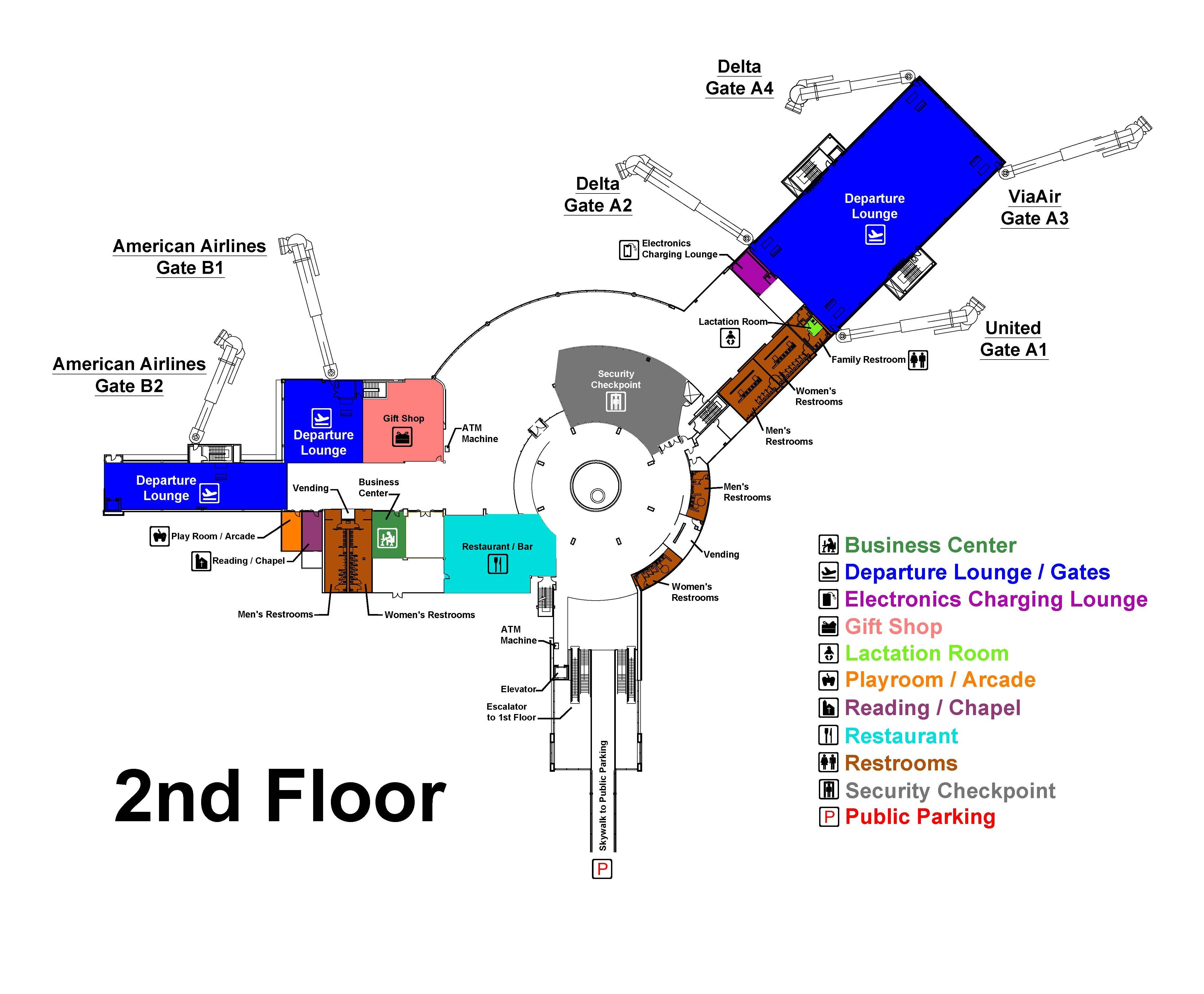 Amenities - Baton Rouge Metropolitan Airport :: BTR | Fly Local