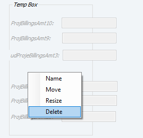 delete custom box