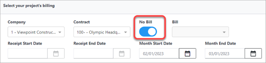 Project Billing Settings