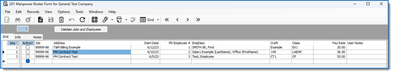 Example: User Defined Table