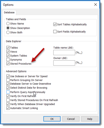 stored procedure on computer screen