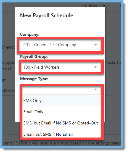 New Payroll Schedule