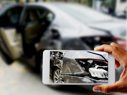 Taking a Picture of a car accident
