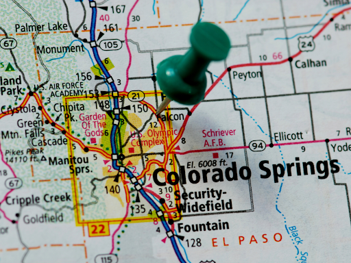 Map Pin Colorado Springs