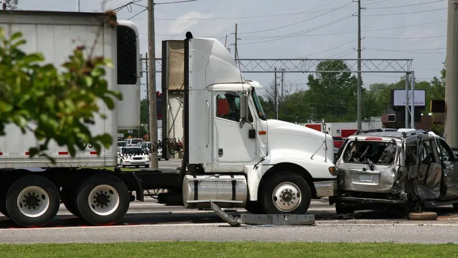 Semi Truck Crash 1