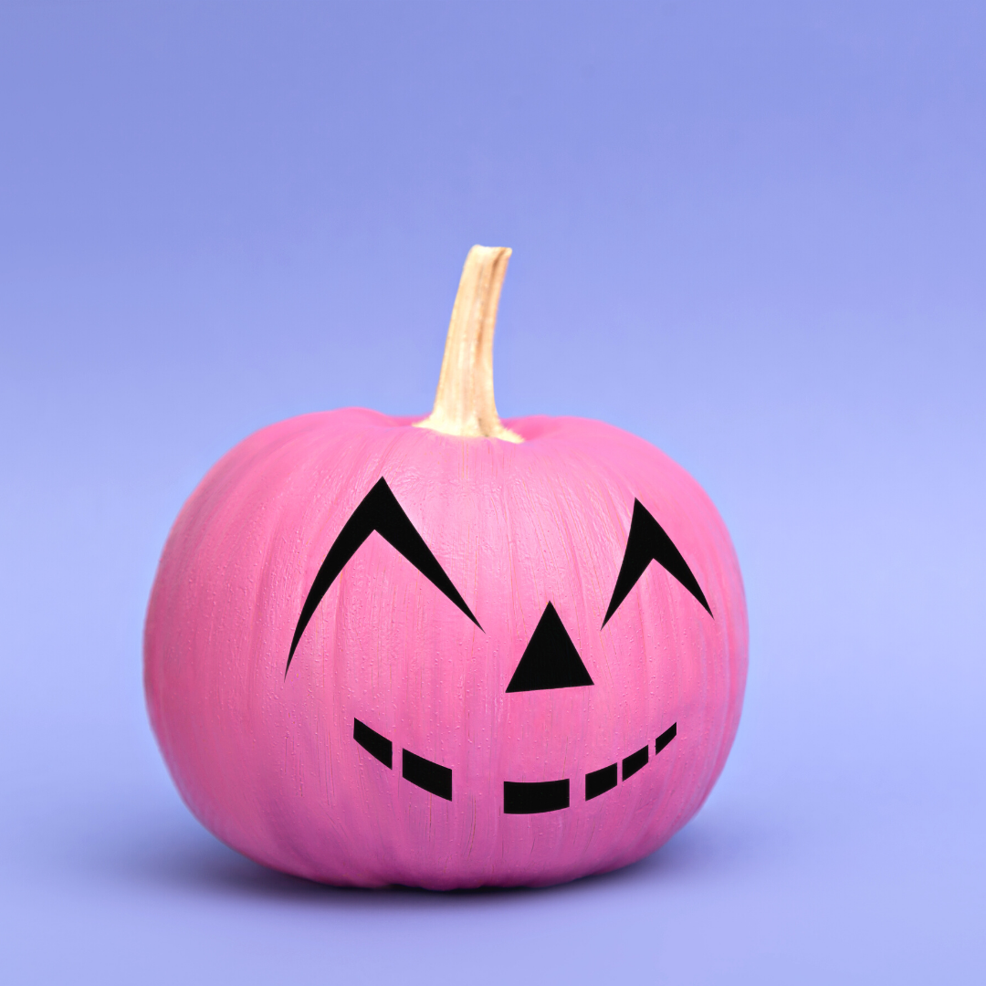 painted pink pumpkin