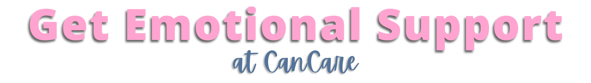 Get emotional support at Cancare