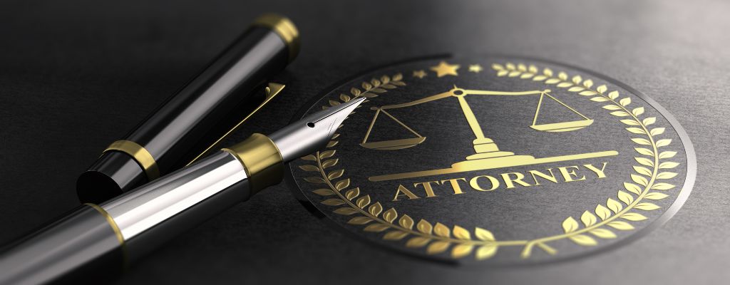 Attorney Seal next to fancy black pen